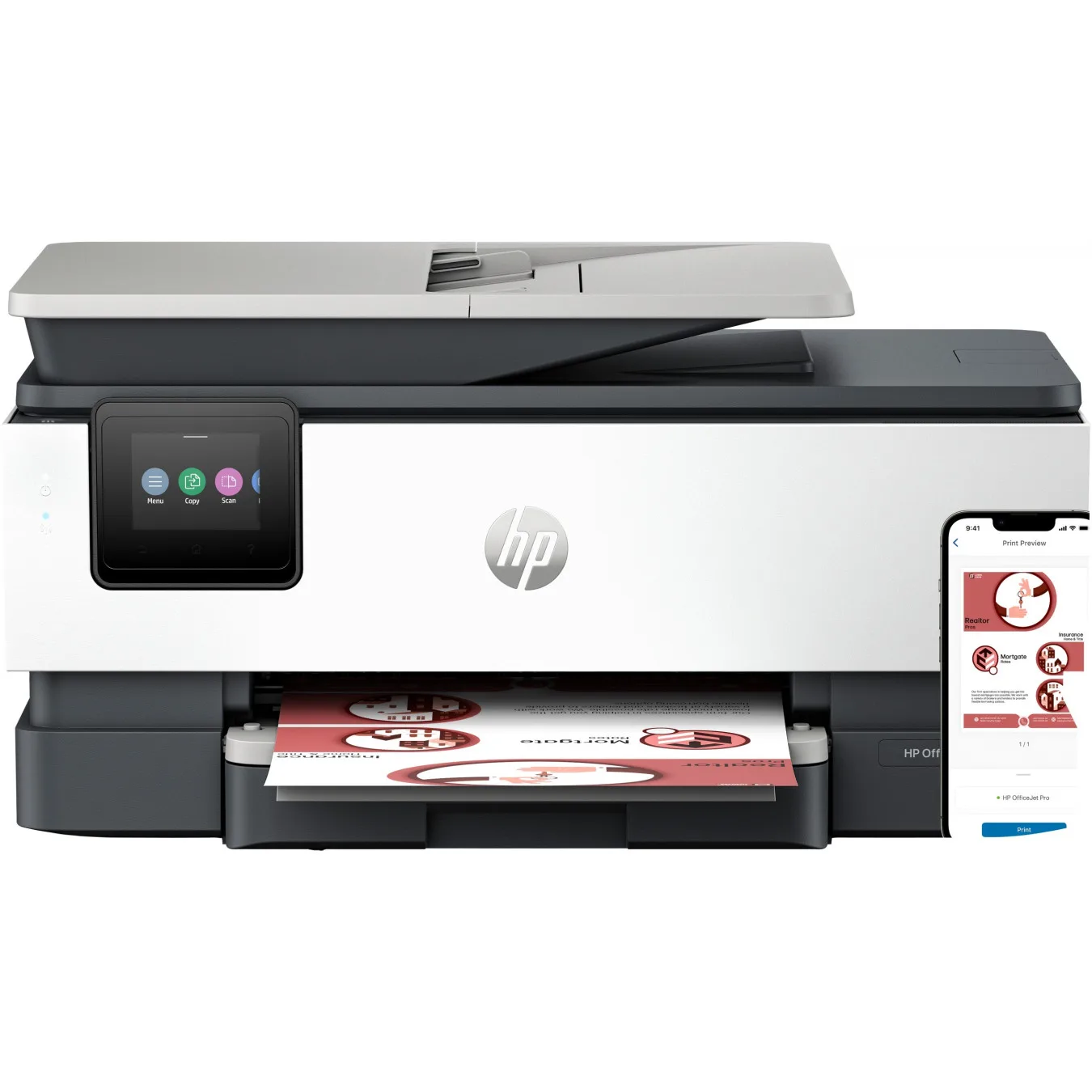 HP OfficeJet Pro 8132e - 4-in-1 Inkjet MFP, Color, Grey, 512MB, 1.2GHz CPU, ADF, Duplex, Wi-Fi & Ethernet