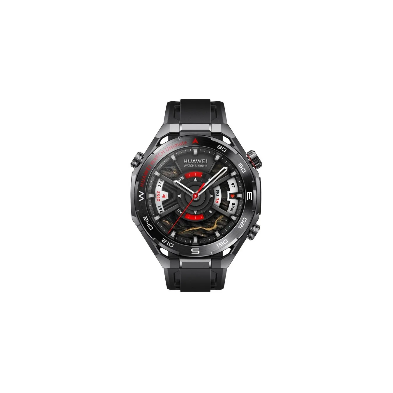 HUAWEI WATCH Ultimate 2 - March-B19 - Black Fluoroelastomer Strap