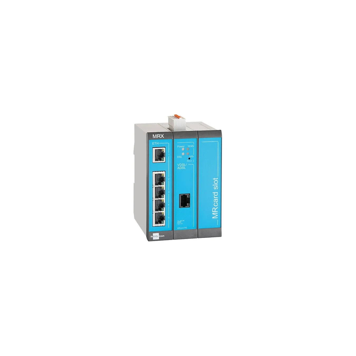 icom MRX MRX3 DSL - Annex-B - Router. DSL-Modem 5-Port-Switch. VPN. Ethernet
