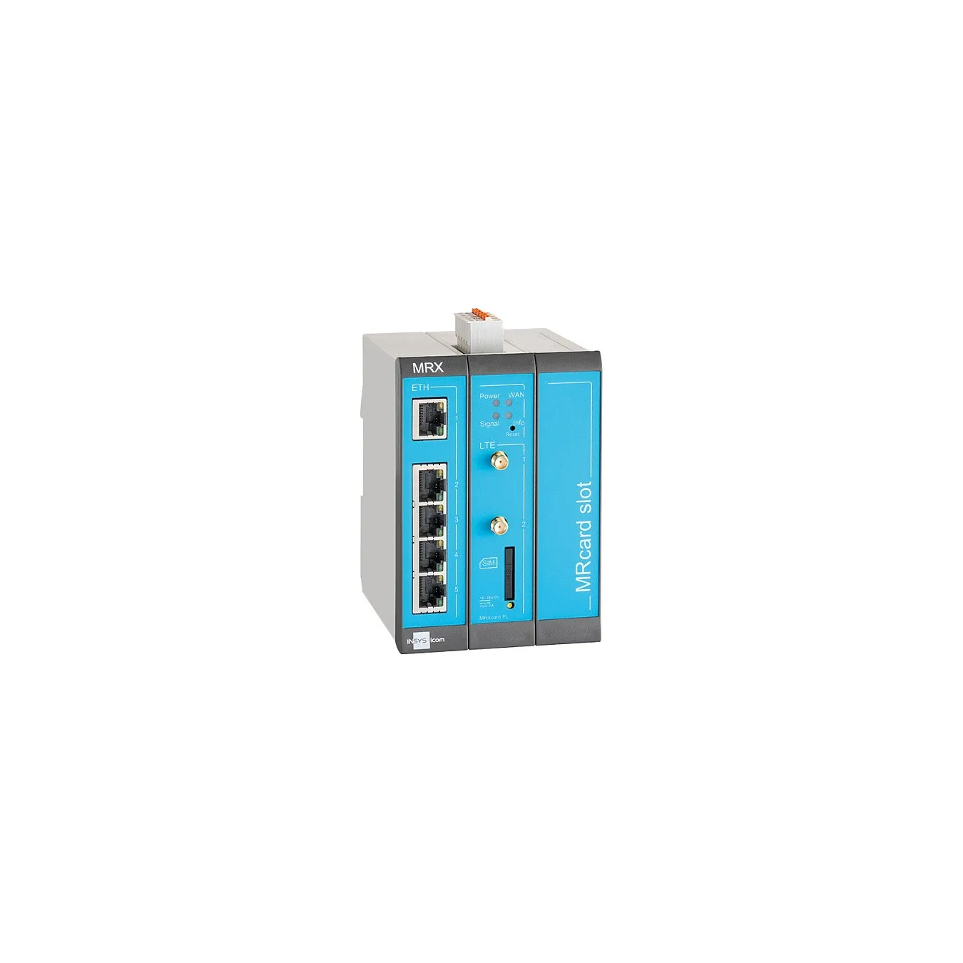 icom MRX MRX3 LTE - Router. WWAN 5-Port-Switch. VPN. Ethernet. 2xdig.Ein