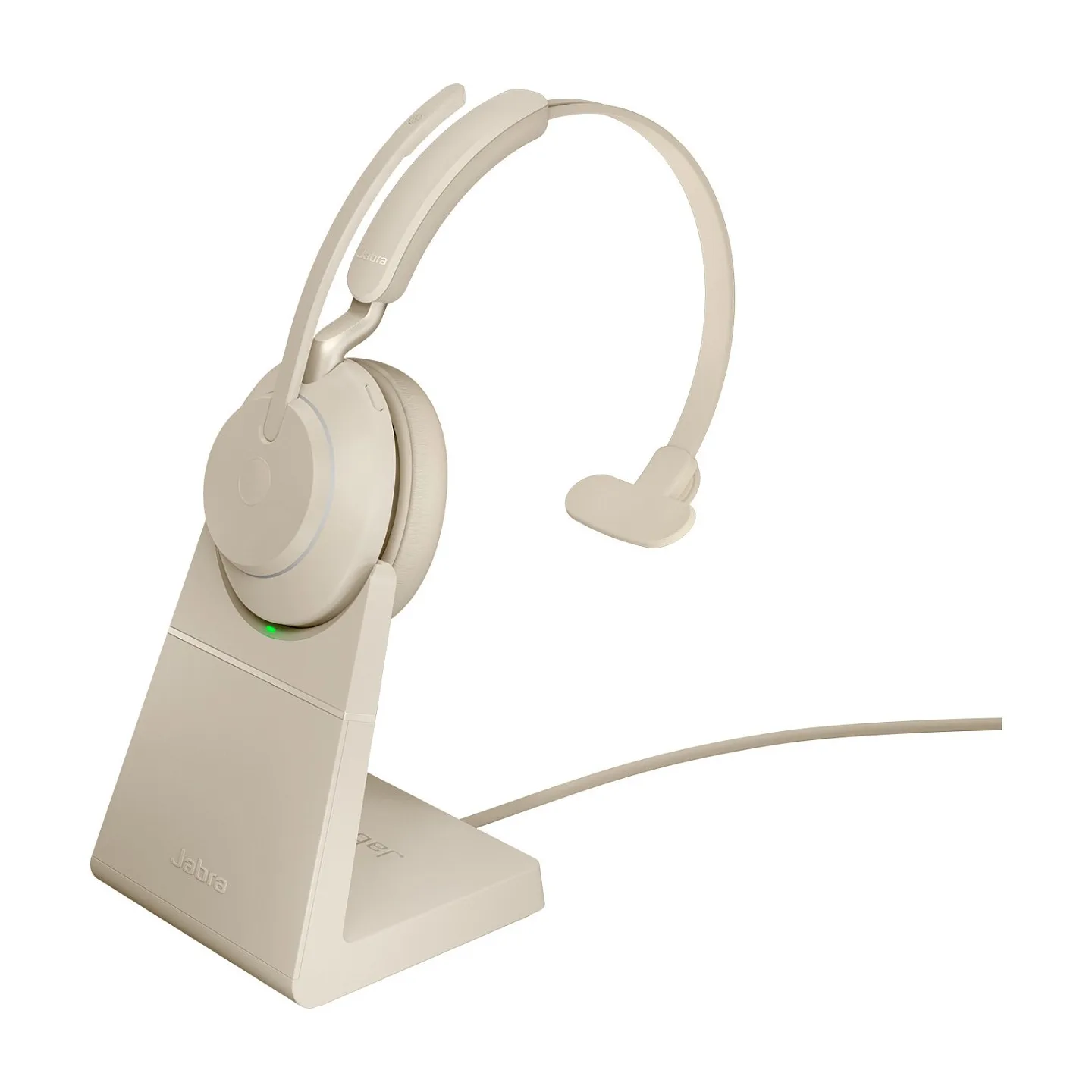 Jabra Evolve2 65 Mono UC + Ladestation + Link 380c. beige