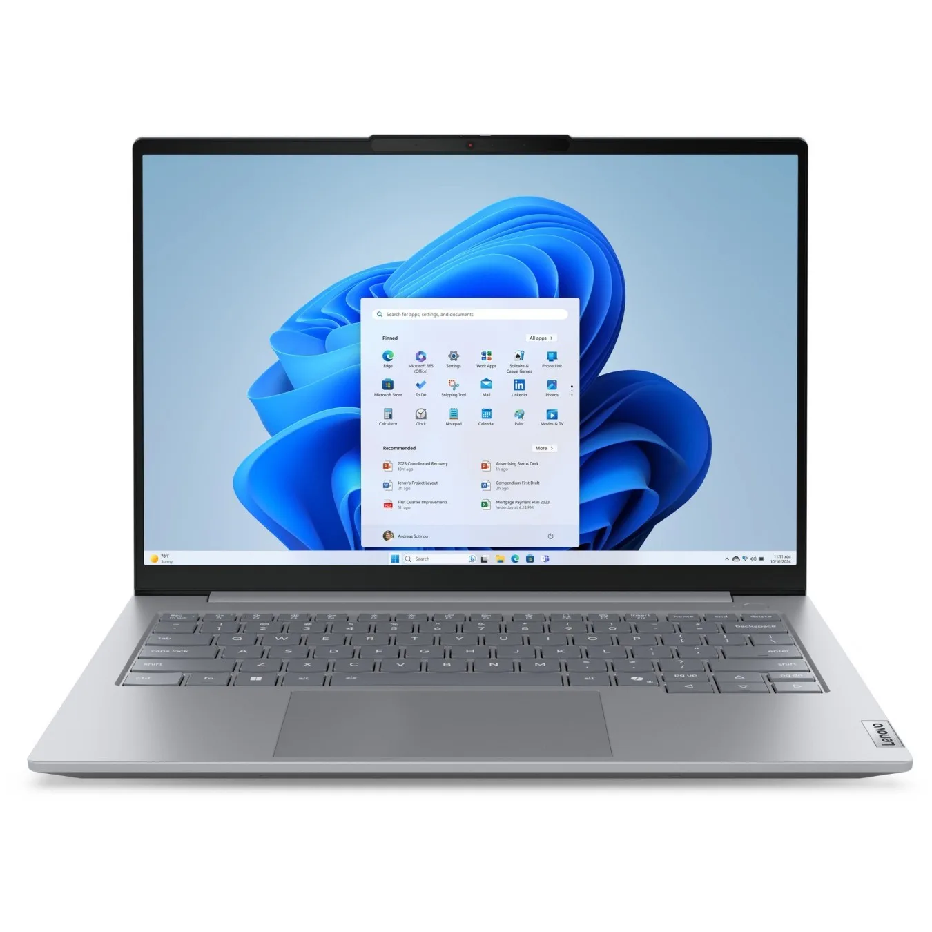 Lenovo ThinkBook 14 G8 - 255H - Arctic Grey, 16 GB DDR5, 512GB PCIe 4.0 SSD, Intel Core Ultra 7, WUXGA IPS, Windows 11 Pro