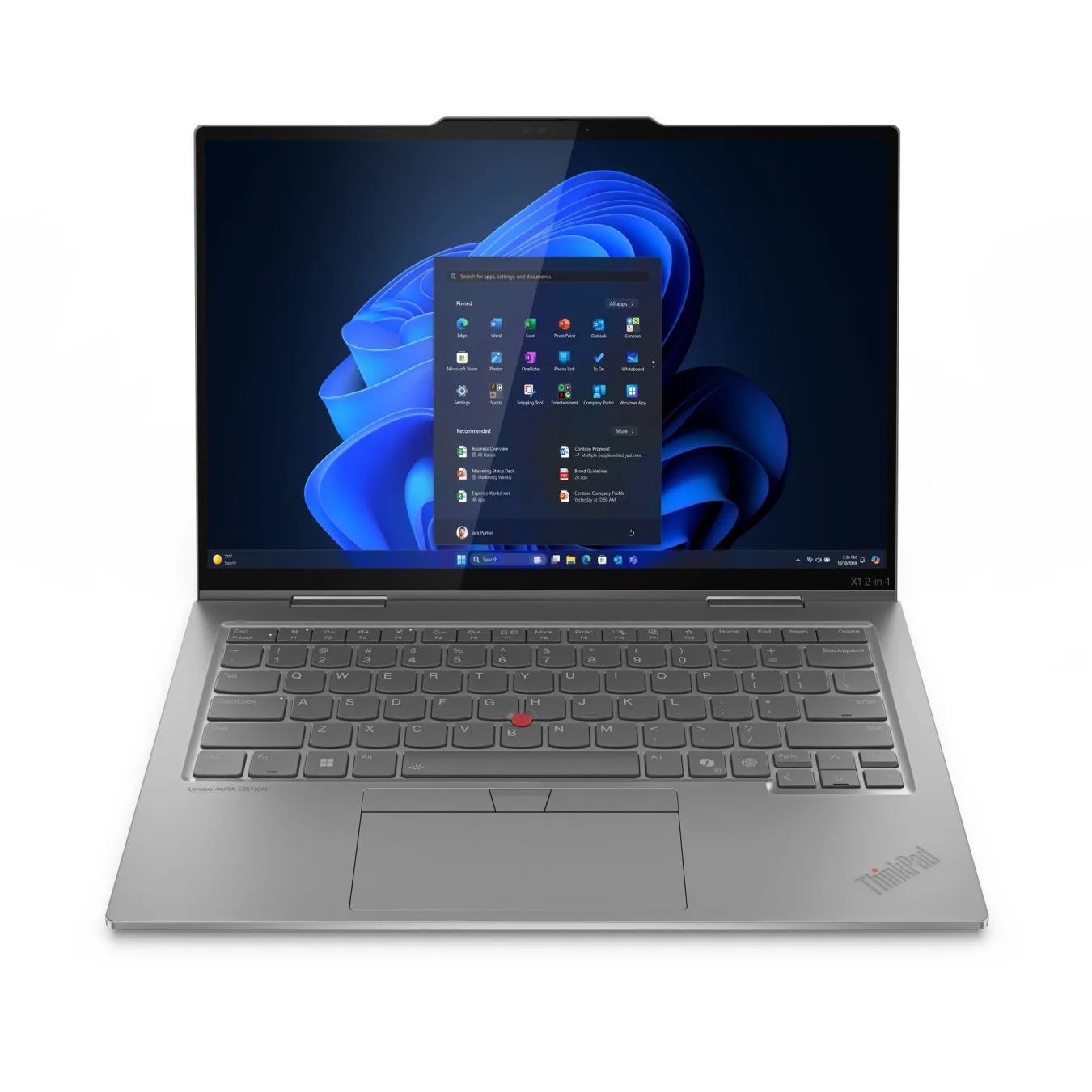 Lenovo ThinkPad X1 Gen 10 2-in-1 - 258V - 14-inch OLED 2.8K 120Hz - Intel Core Ultra 7 - 32GB RAM, 1TB SSD - Grey, 5G, Win11 Pro