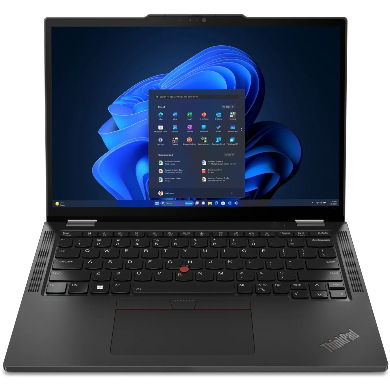 Lenovo ThinkPad X13 Gen 5 2-in-1 - 125U Ultra5 - Black, 13.3" WUXGA, 16GB LPDDR5x, 512GB SSD, Windows 11 Pro
