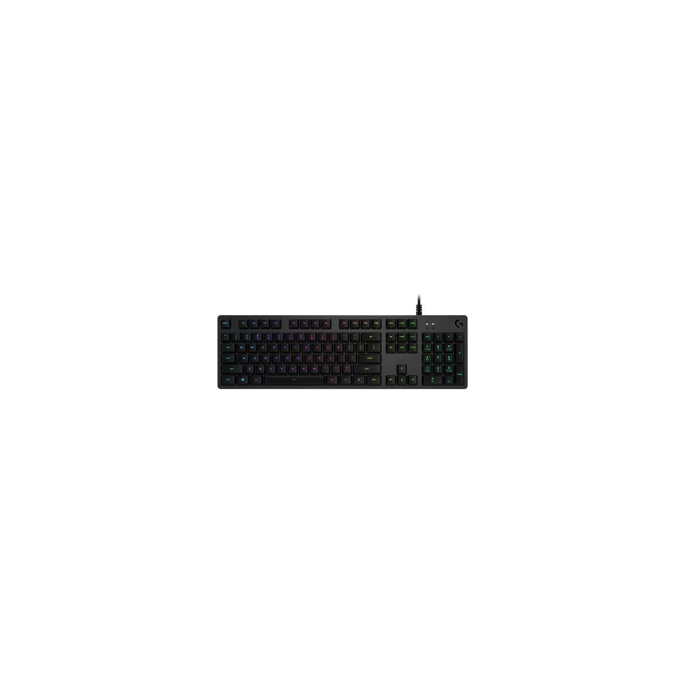 Logitech G512 Carbon - GX Brown - Carbon Full-Size Wired RGB Mechanical Keyboard