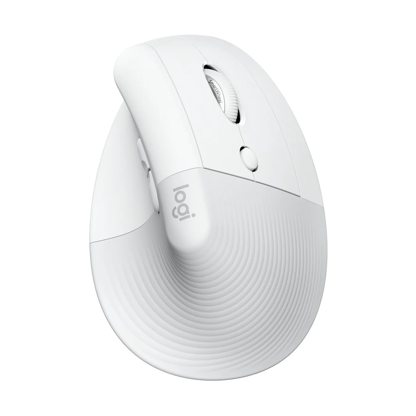 Logitech Lift for Mac - Vertical Ergonomic Wireless Mouse - Off-White, 6 Buttons, Optical 4000 DPI, Bluetooth & Logi Bolt