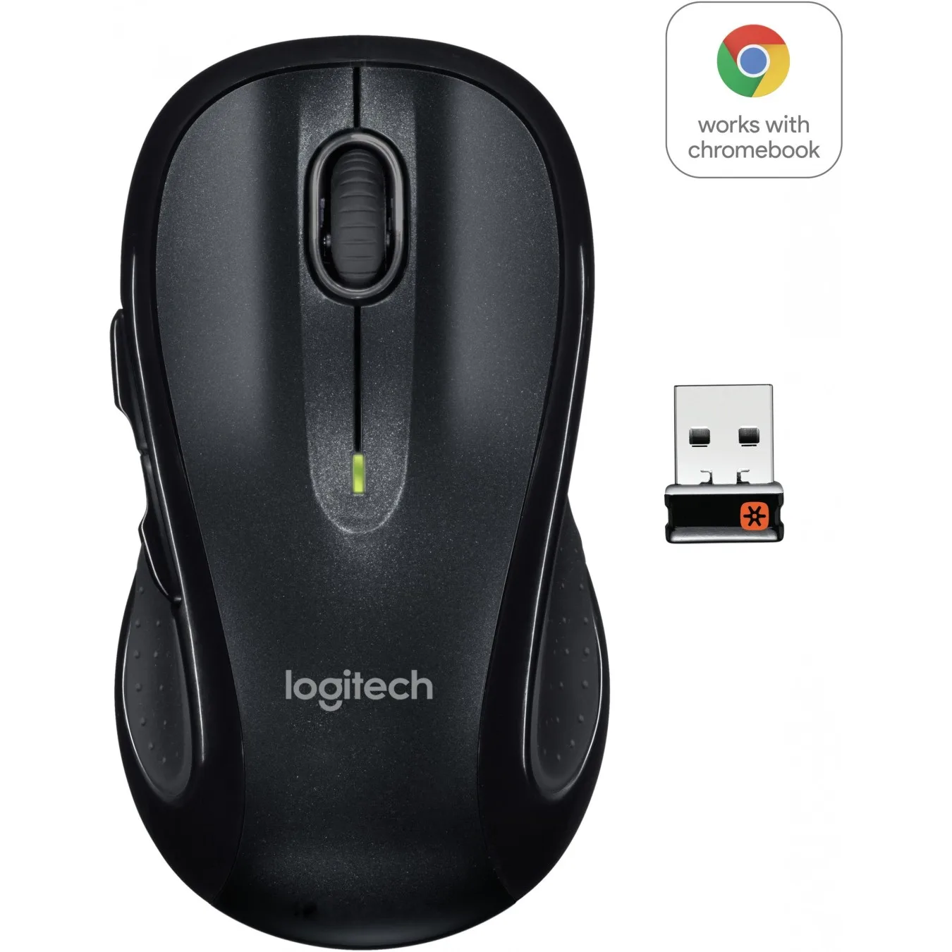 Logitech M510 - M510 - Ergonomic Right-Handed Office Wireless Mouse