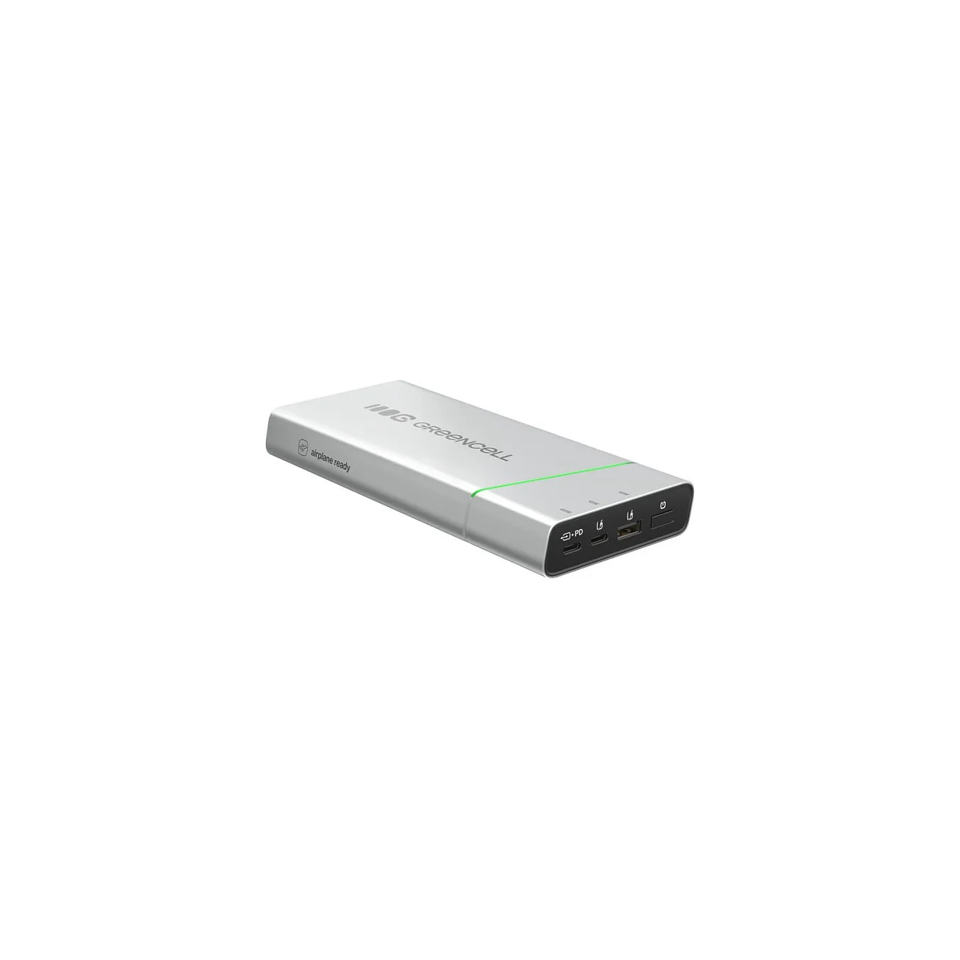 Powerbank Green Cell PowerPlay Ultra 1xUSB-A 2xUSB-C Power Delivery 20800mAh 65W Black