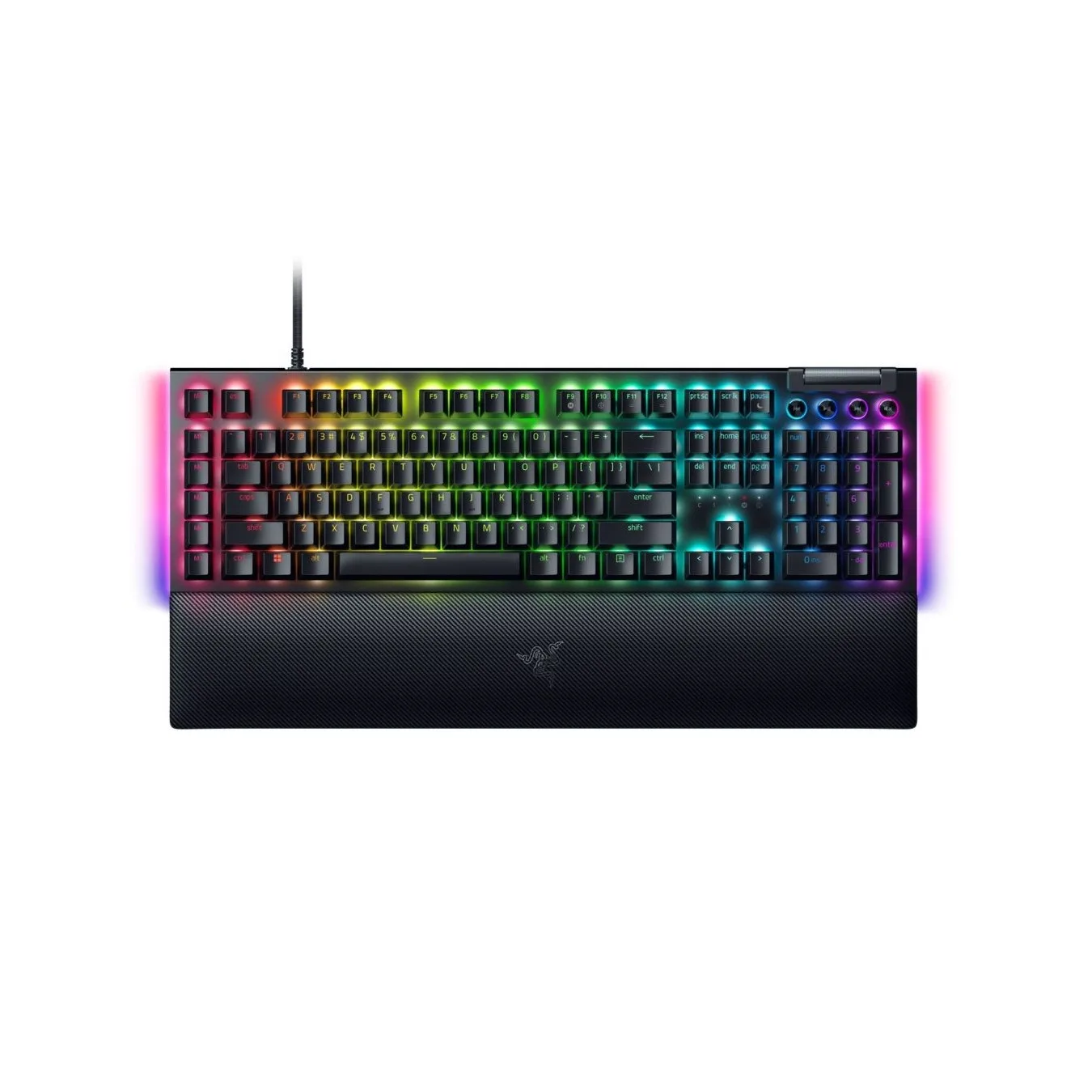 Razer BlackWidow V4 Full-Size Mechanical Gaming Keyboard - Green Clicky Switches