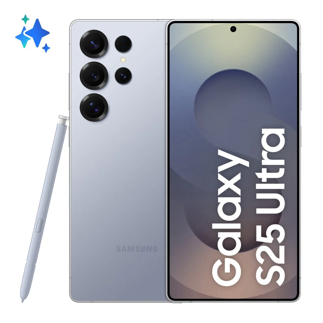 Samsung Galaxy S25 Ultra - 512GB, 12GB RAM - Titanium Silver/Blue - Snapdragon 8 Elite 4.47GHz - 5G, 6.9" Dynamic AMOLED