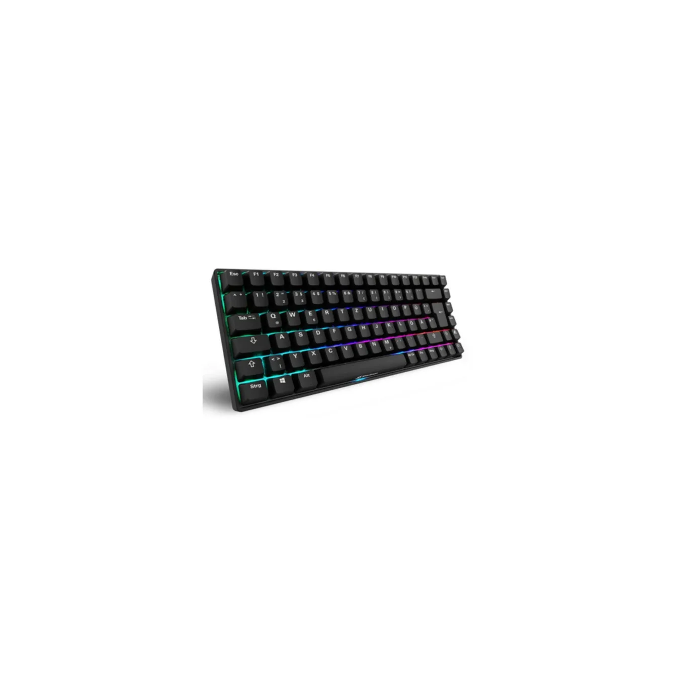 Sharkoon Skiller SGK50 S3 - 75% PBT Mechanical Keyboard, Gateron G Pro Yellow, Per-Key RGB, 256KB Onboard