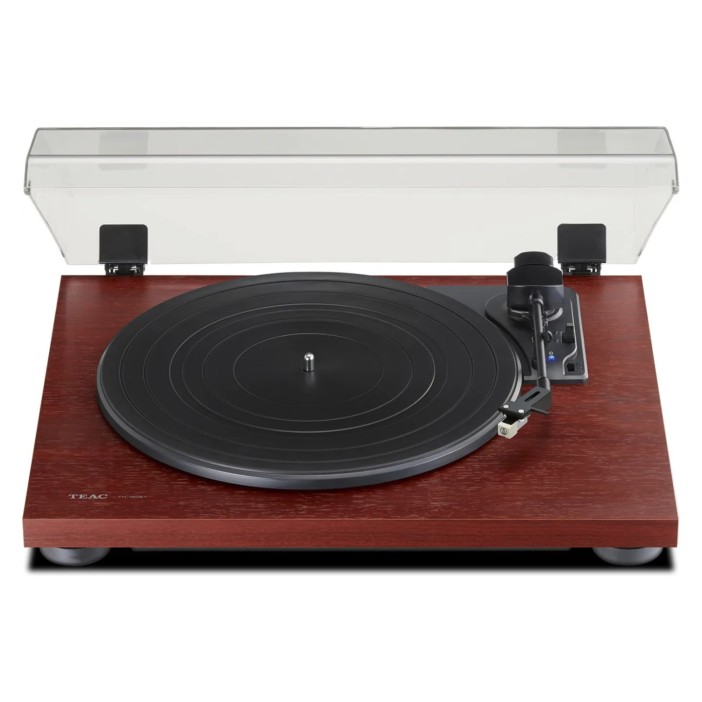 TEAC TN-180BT-A3 Bluetooth-Plattenspieler mit Audio-Technica Tonabnehmer Kirsche