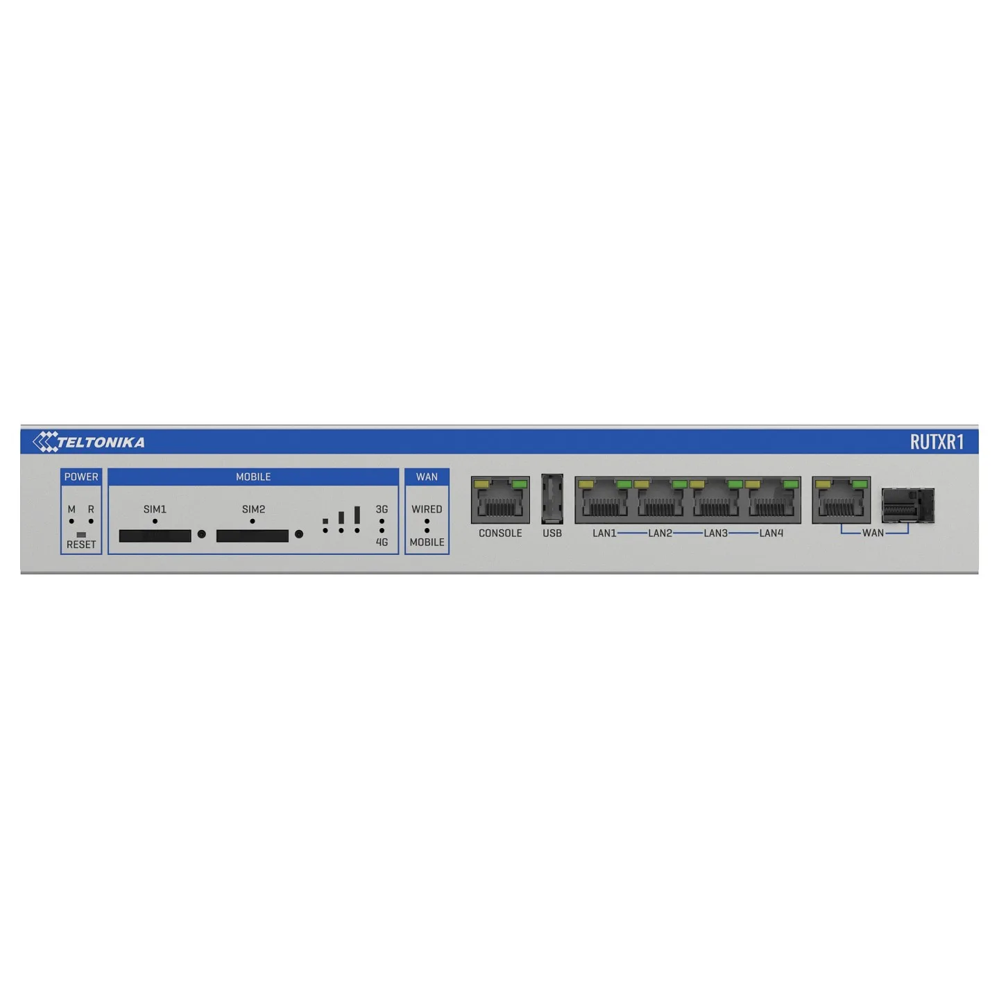 Teltonika · Router · RUTXR1 · SFP · LTE · WAN 19