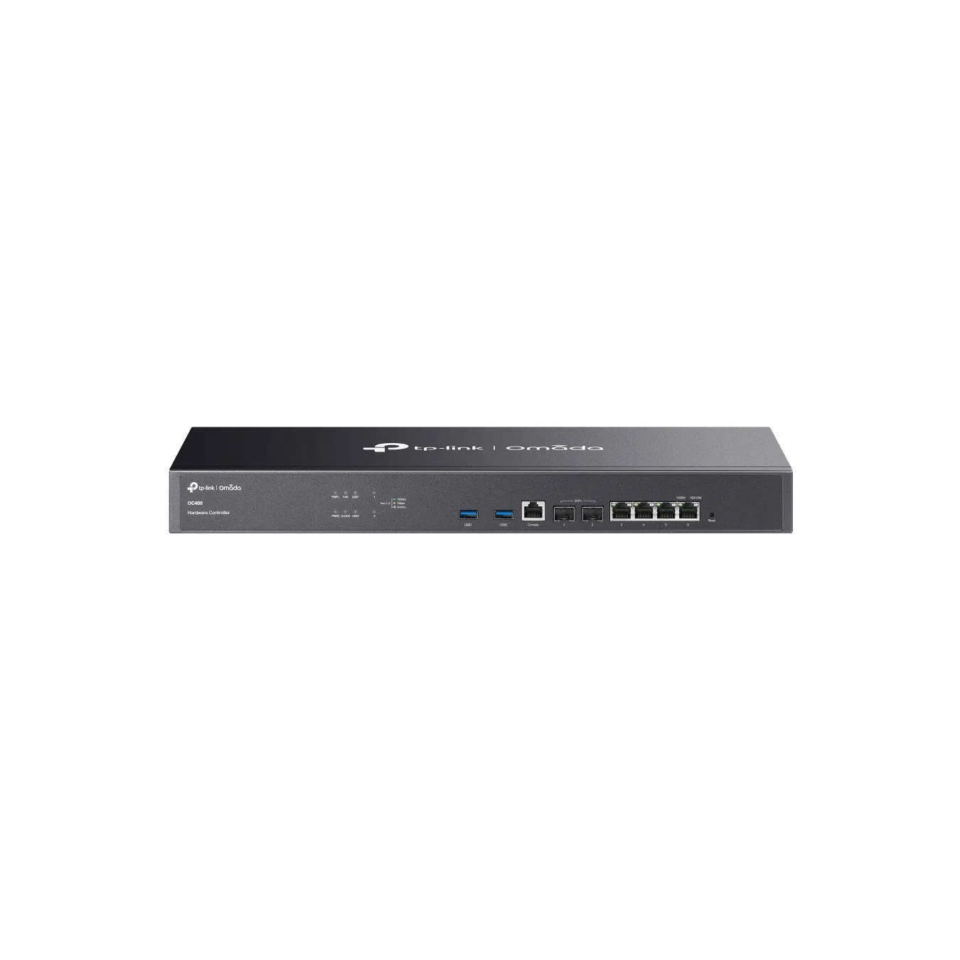 TP-Link Omada Controller - OC400 - Grey, 8 MB DDR4, 32 GB SSD, 4 MB flash, 4x RJ45, 2x SFP+, 2x USB 3.2 Gen1