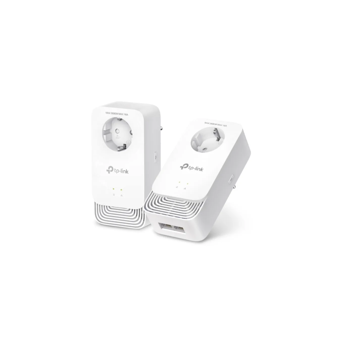 TP-Link Powerline Adapter Kit - PG2400P KIT - 2x Gigabit Ethernet, Passthrough Socket, G.hn, White