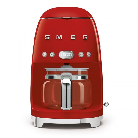 SMEG Drip Filter Coffee Machine 50's Style DCF02RDEU red
