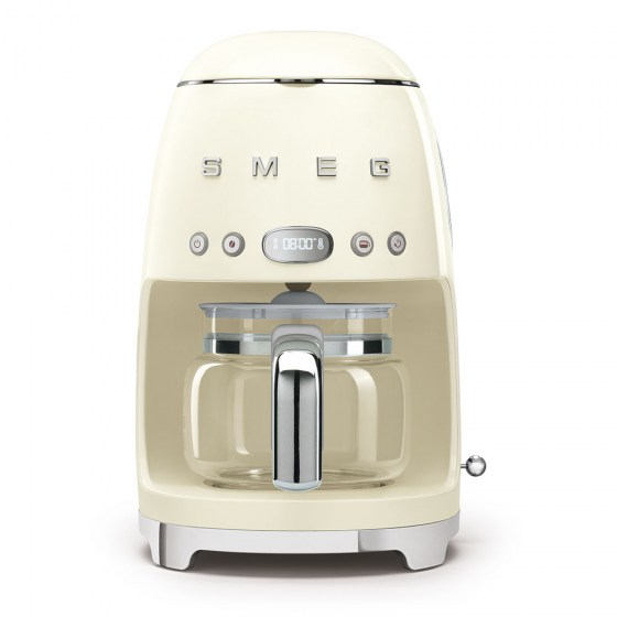 SMEG Drip Filter Coffee Machine 50's Style DCF02CREU cream