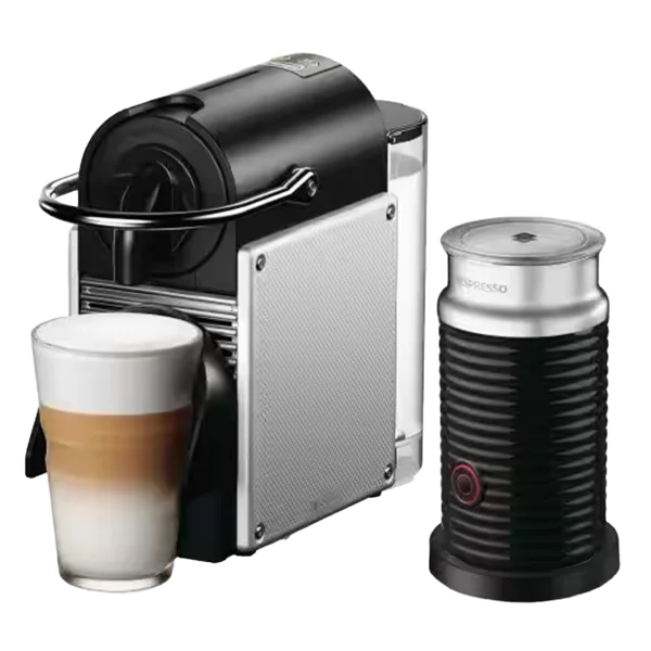 Delonghi Nespresso® Pixie Capsule Coffee Machine with Aeroccino EN127.SAE