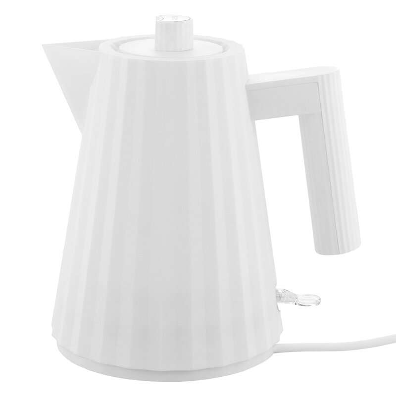 Alessi Plissé electric kettle 1L white