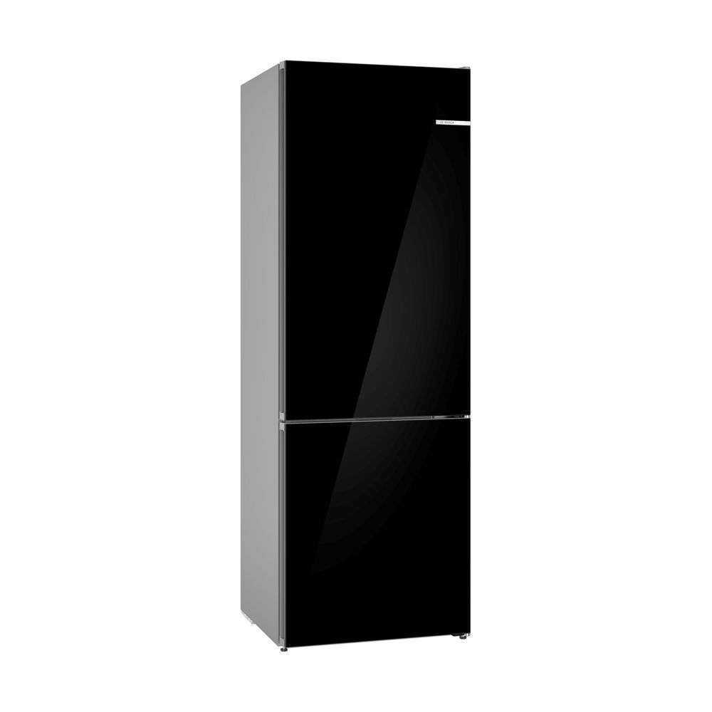 Bosch KGN49LBCF Series 6 Freestanding fridge-freezer, with glass door 203 x 70 cm Black