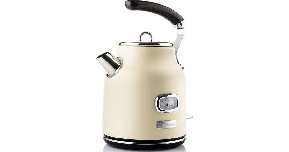 Westinghouse Retro Series Electric Kettle Cream WKWK148C