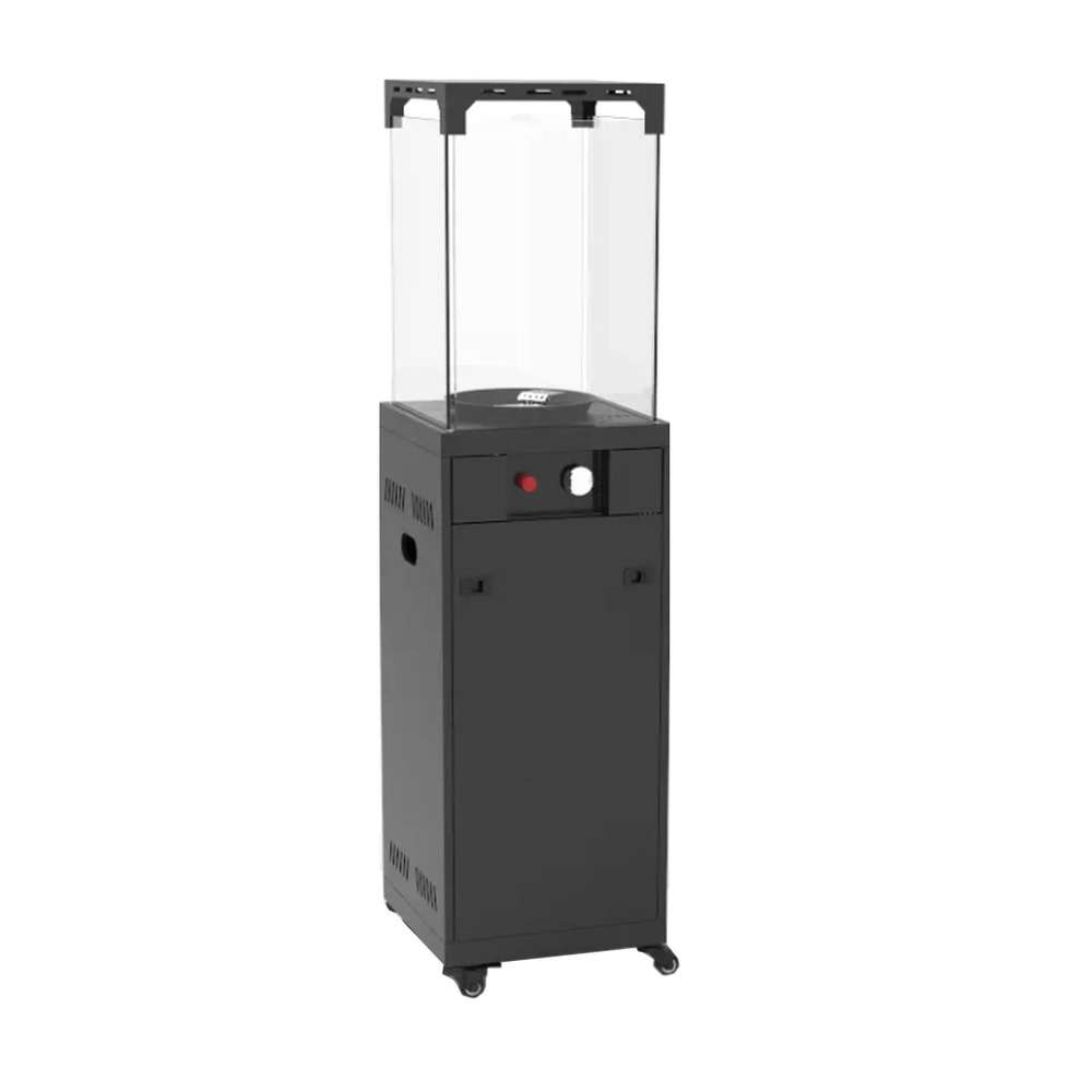 SUNHEAT Patio Heater Flame gas with glass GTZ-BK1
