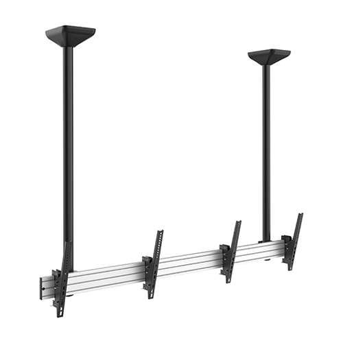 Brateck TV Ceiling Mount Twin 60×40 50kg/Screen 1.58m Lockable LVC03-246TL-02