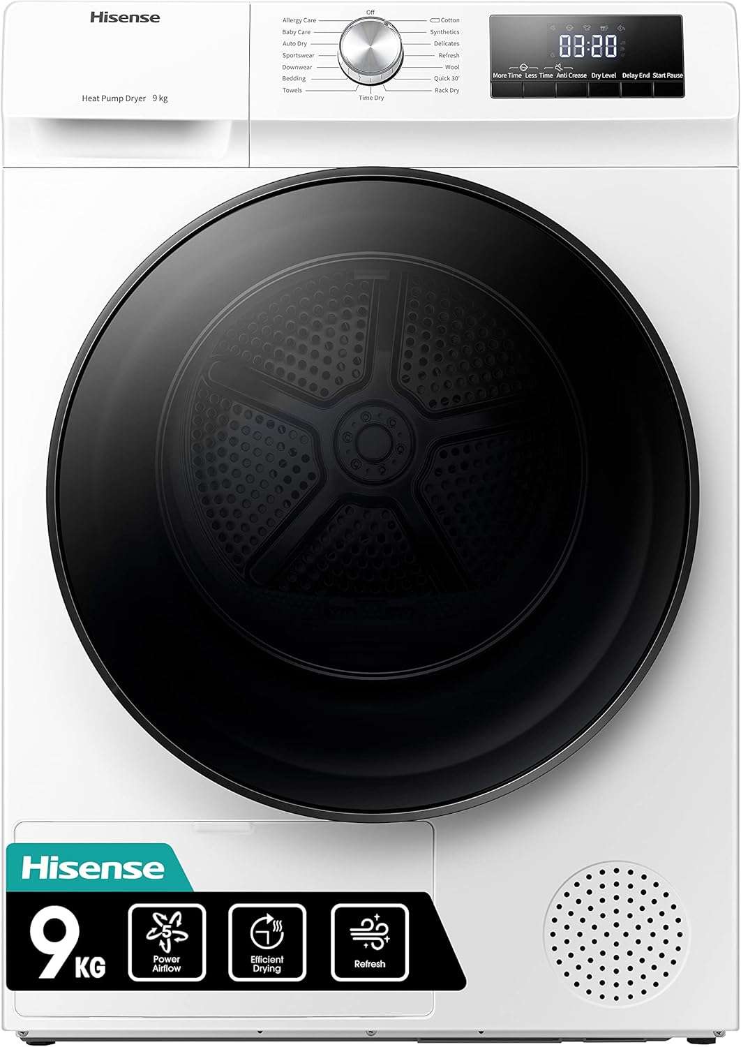 Hisense Dryer 9Kg DHQA902U