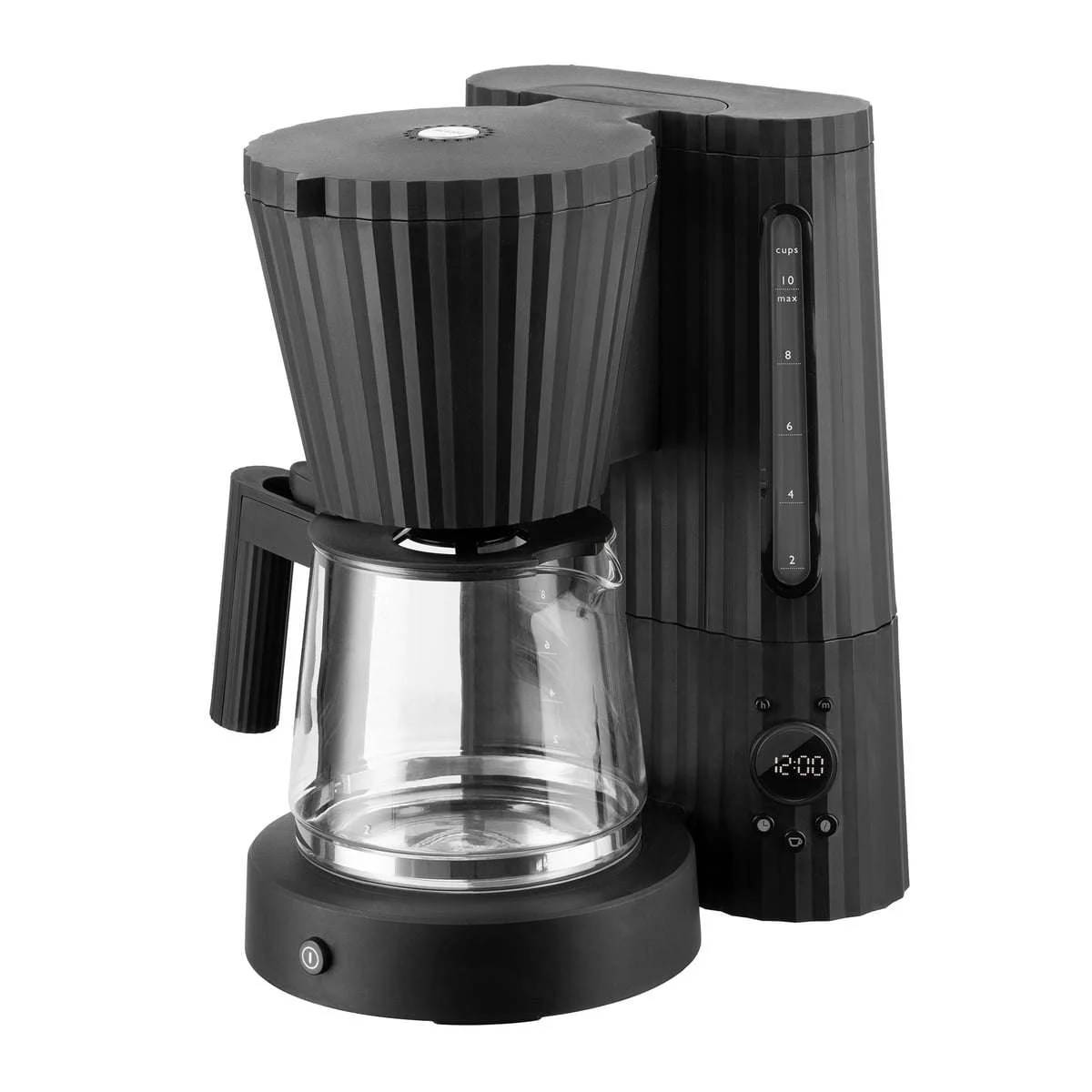 ALESSI PLISSE BLACK FILTER COFFEE MACHINE MDL14B