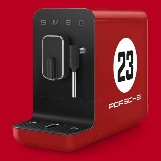 SMEG Bean to Cup Coffee Machine in Porsche Salzburg Livery BCC12917EU