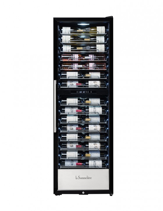 La sommeliere PRO160DZ wine cellar double zone 152 bottles
