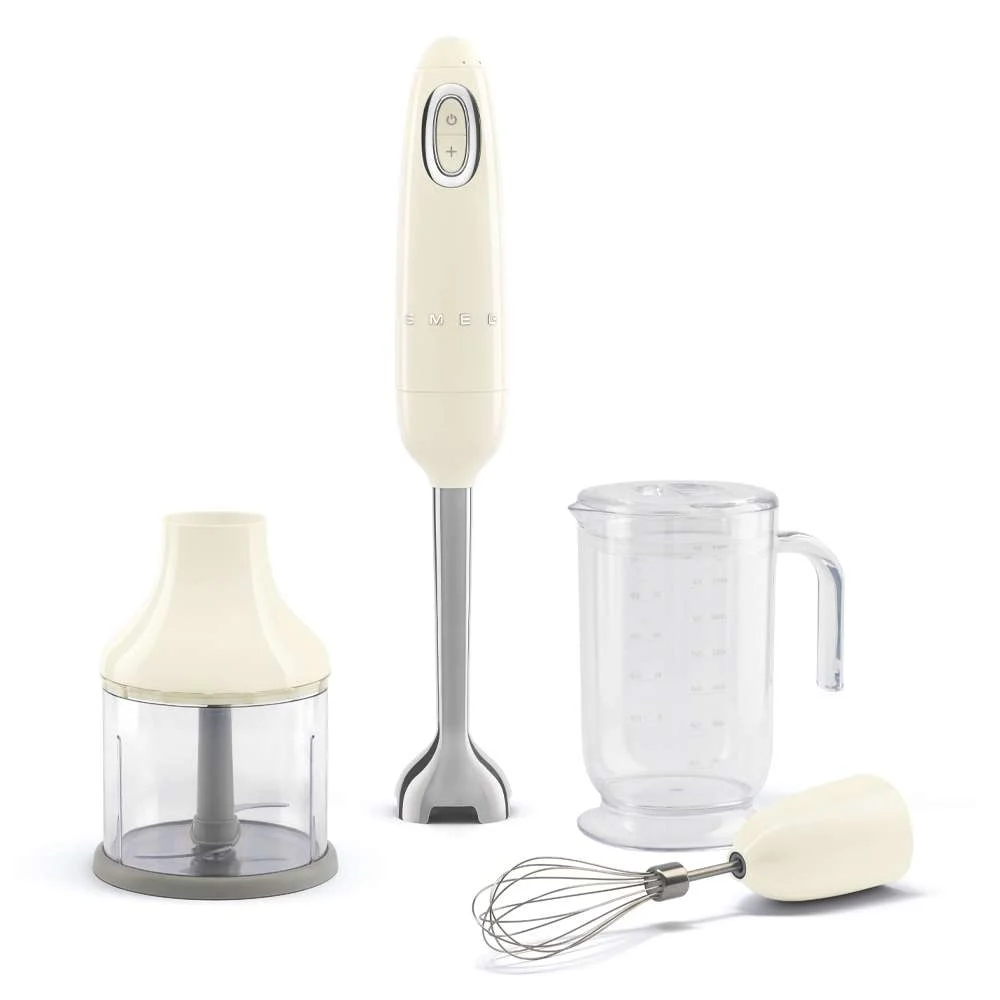 Smeg HBF03CREU Hand Blender with Accessories Cream 50’s Style Aesthetic