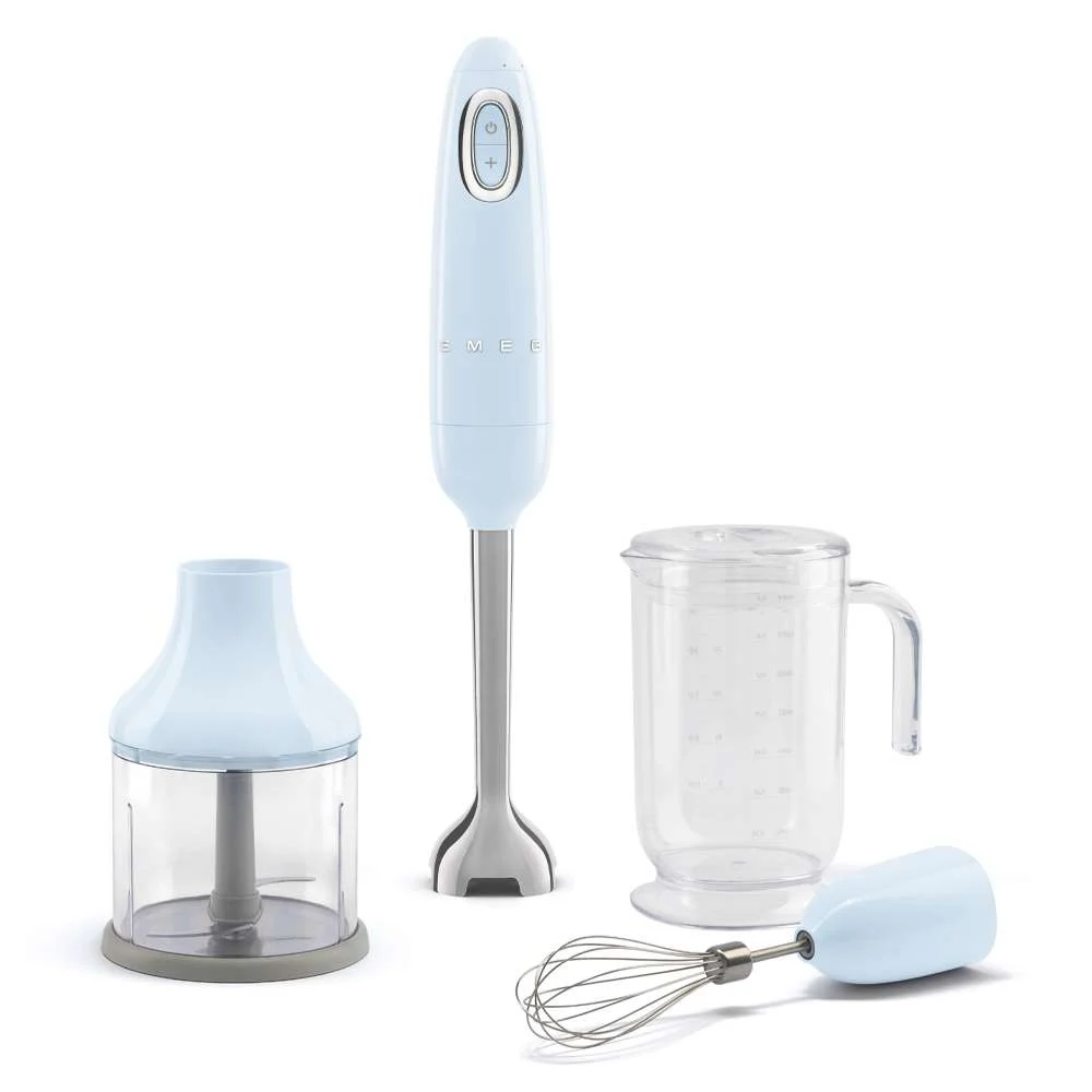 Smeg HBF03PBEU Hand Blender with Accessories Pastel Blue 50’s Style Aesthetic
