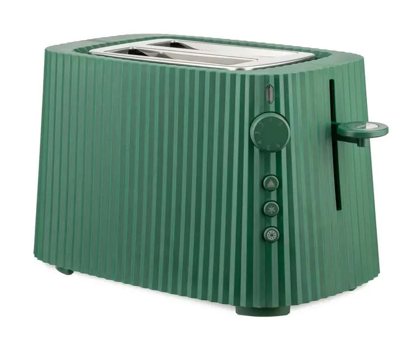 Alessi Plissé electric toaster green