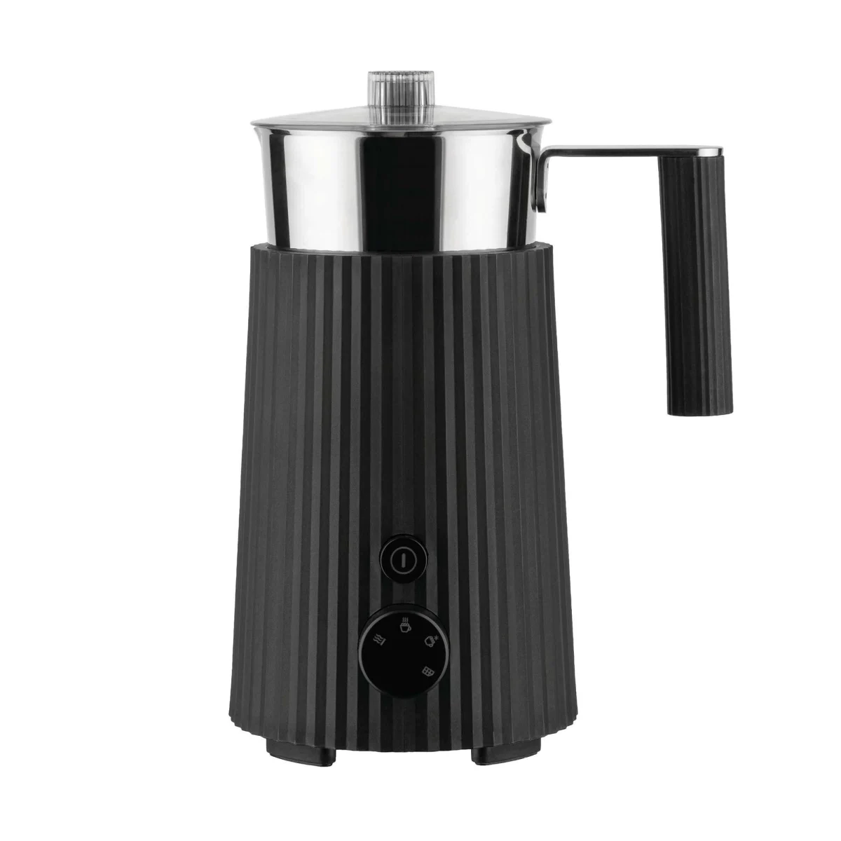 ALESSI PLISSE BLACK MULTI-FUNCTION MILK FROTHER MDL13