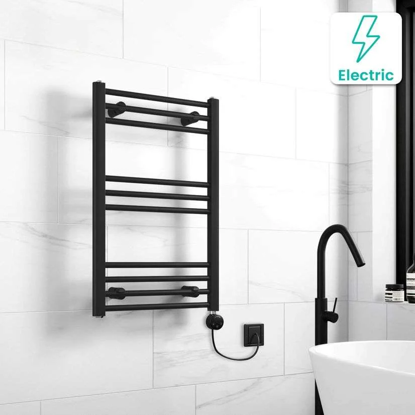 Terma 2106 Simple Designer Towel Rail – Heban Black 80x50cm
