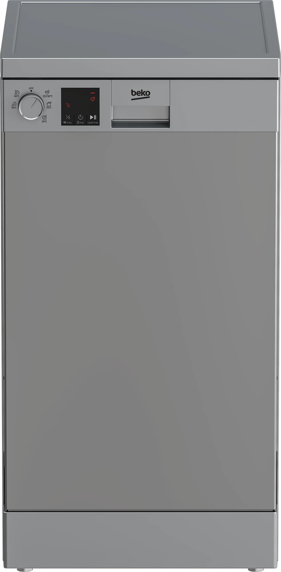 Beko Dishwasher silver 45cm DVS05024S