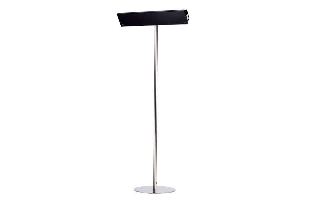 BURDA RELAX GLASS STAND Silver Stainless steel, 210cm, with bracket – 381598 BRELGSS-3