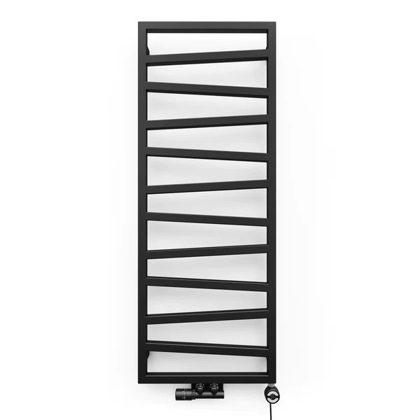 TERMA Zig Zag Black Towel rail 133X50CM