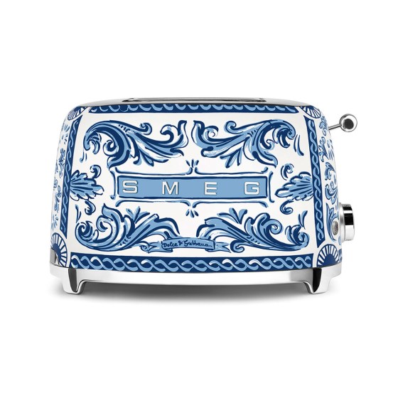 SMEG 2slot Toaster 50's Style TSF01DGBEU Dolce&Gabbana Blu Meditteraneo