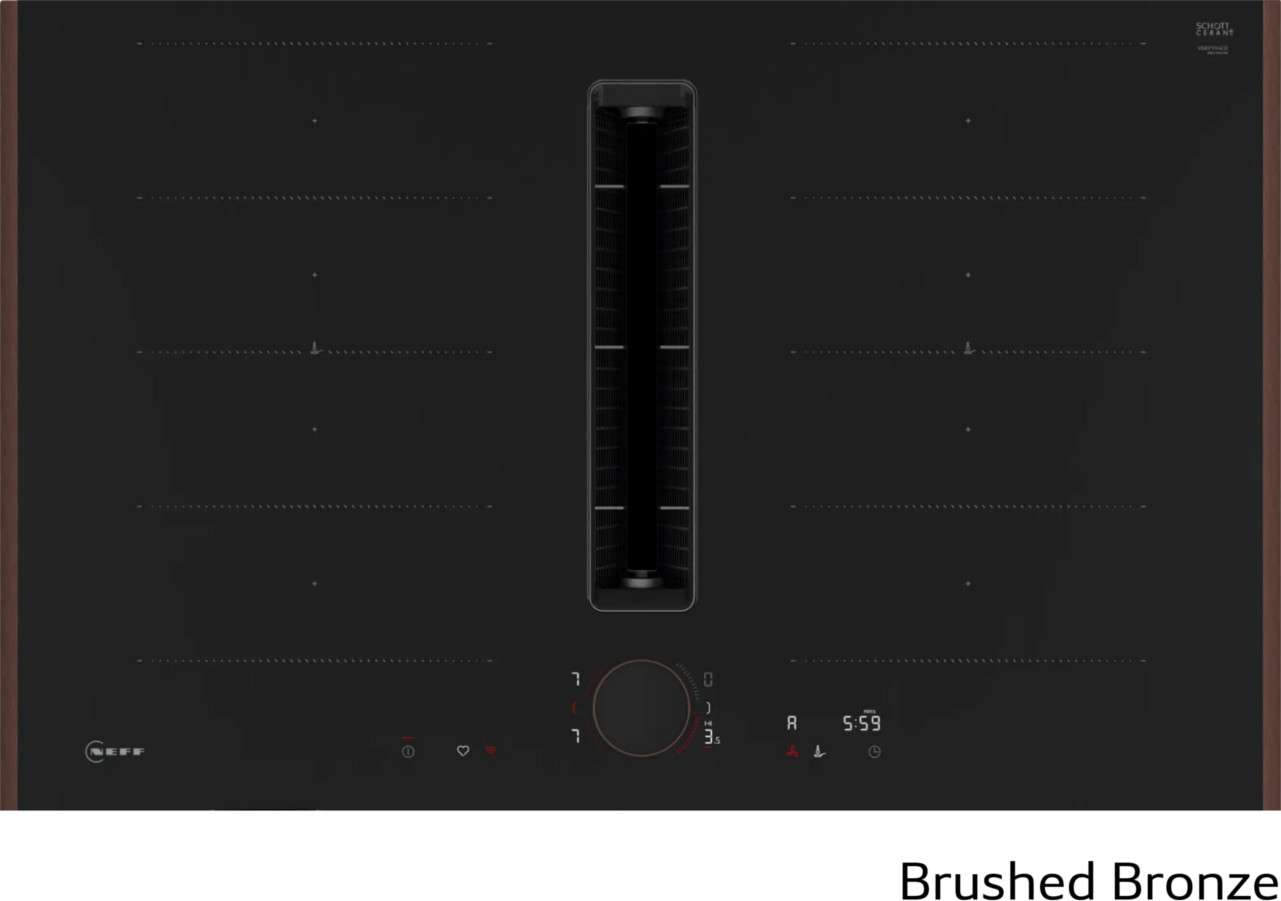 Neff V68YYX4C0 Induction Hob with Integrated Ventilation System Brushed Bronze, 80cm