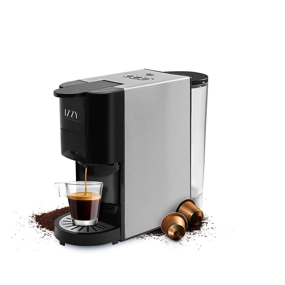 IZZY IZ6009 Pod Coffee Machine Nespresso 19bar Grey