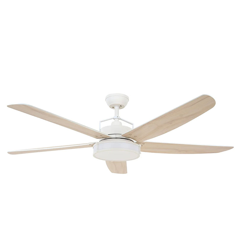 BEACON LUCCI AIR LOUISVILLE WHITE (80213176) CEILING FAN WITH LIGHT AND REMOTE CONTROL
