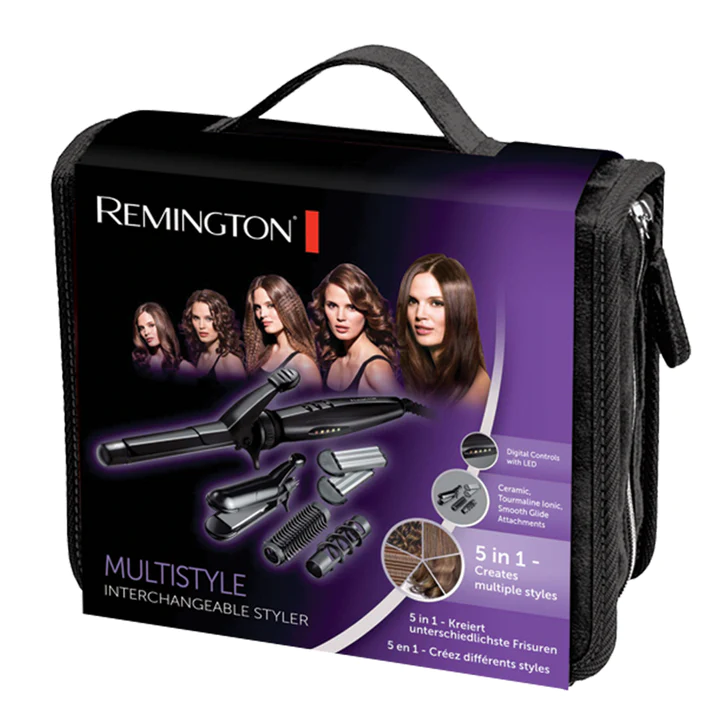 REMINGTON GLAMOUR KIT MULTISTYLER S8670 BLACK