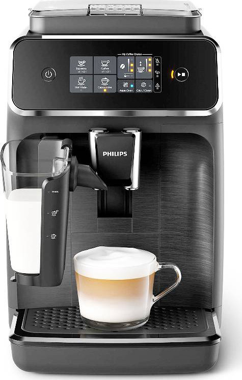 Philips EP2230/10 Αυτόματη Μηχανή Espresso 1500W Πίεσης 15bar για cappuccino με Μύλο Άλεσης Μαύρη