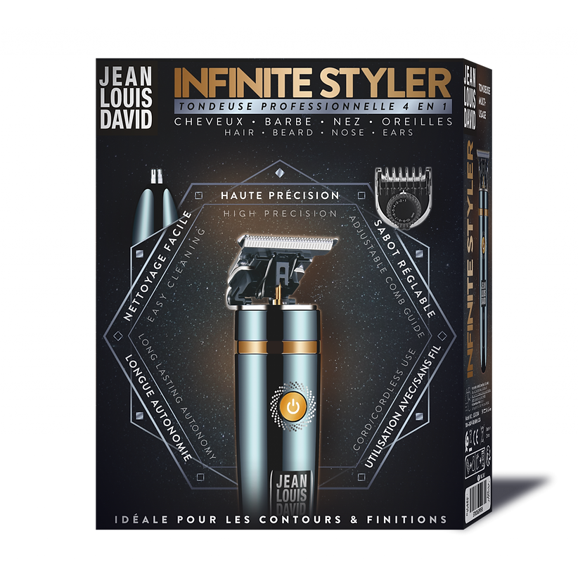 Jean Louis David Infinite Styler Trimmer Μηχανή Επαναφορτιζόμενη 39959 JLD-2104