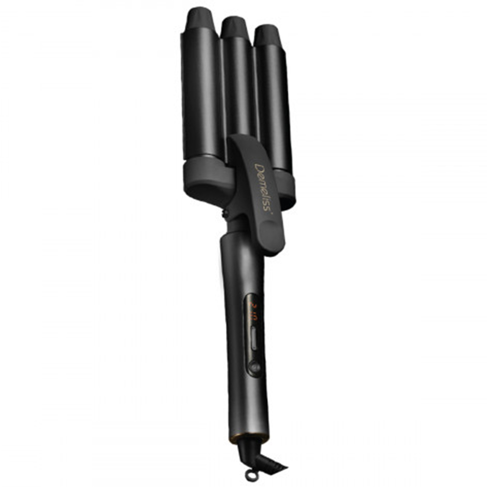 Hair curler for wavy hair DEMELISS Triple Waver SA-2002 black, 370W-450W