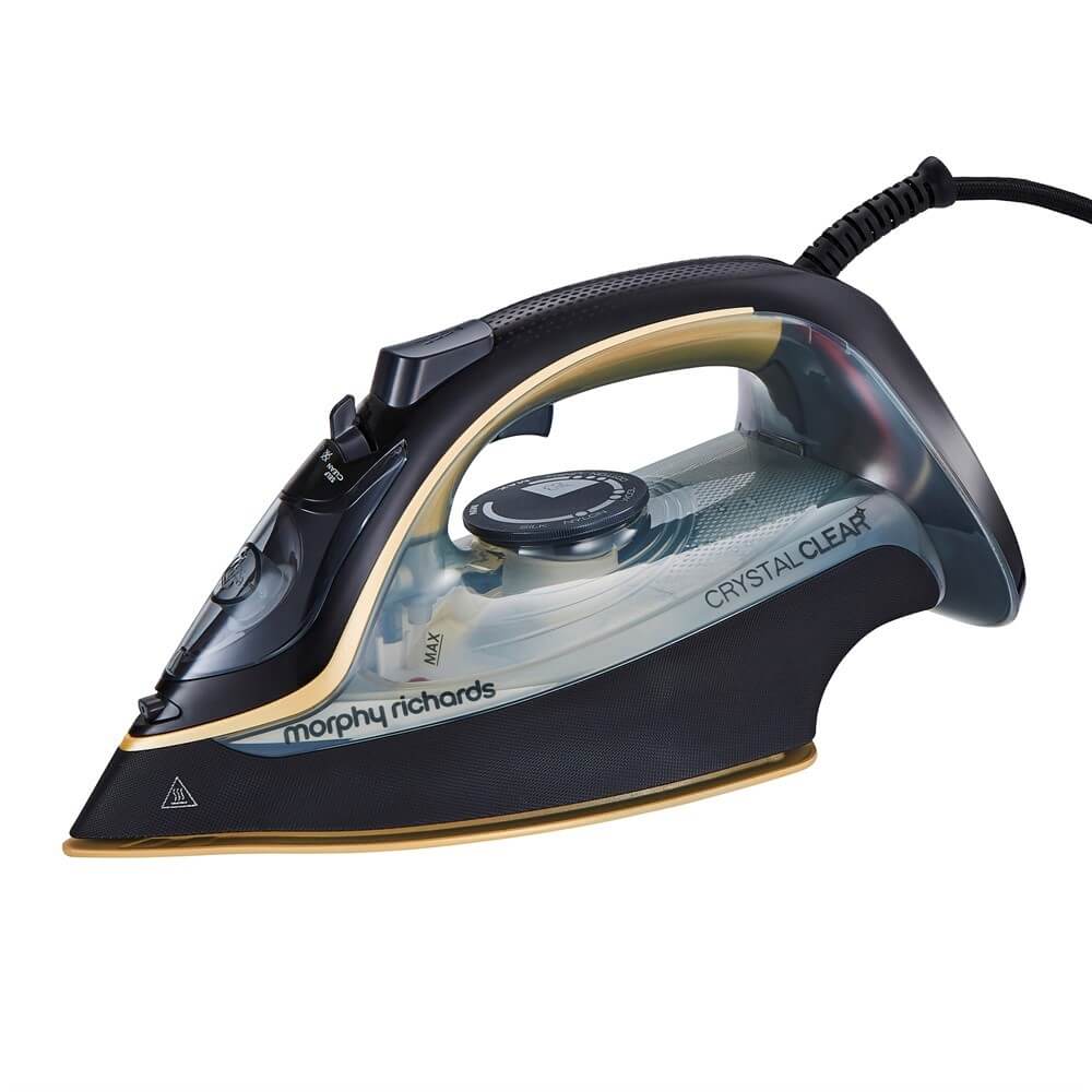 Morphy Richards 300302 Steam Iron Crystal Clear Water Tank, 2400 W, Gold