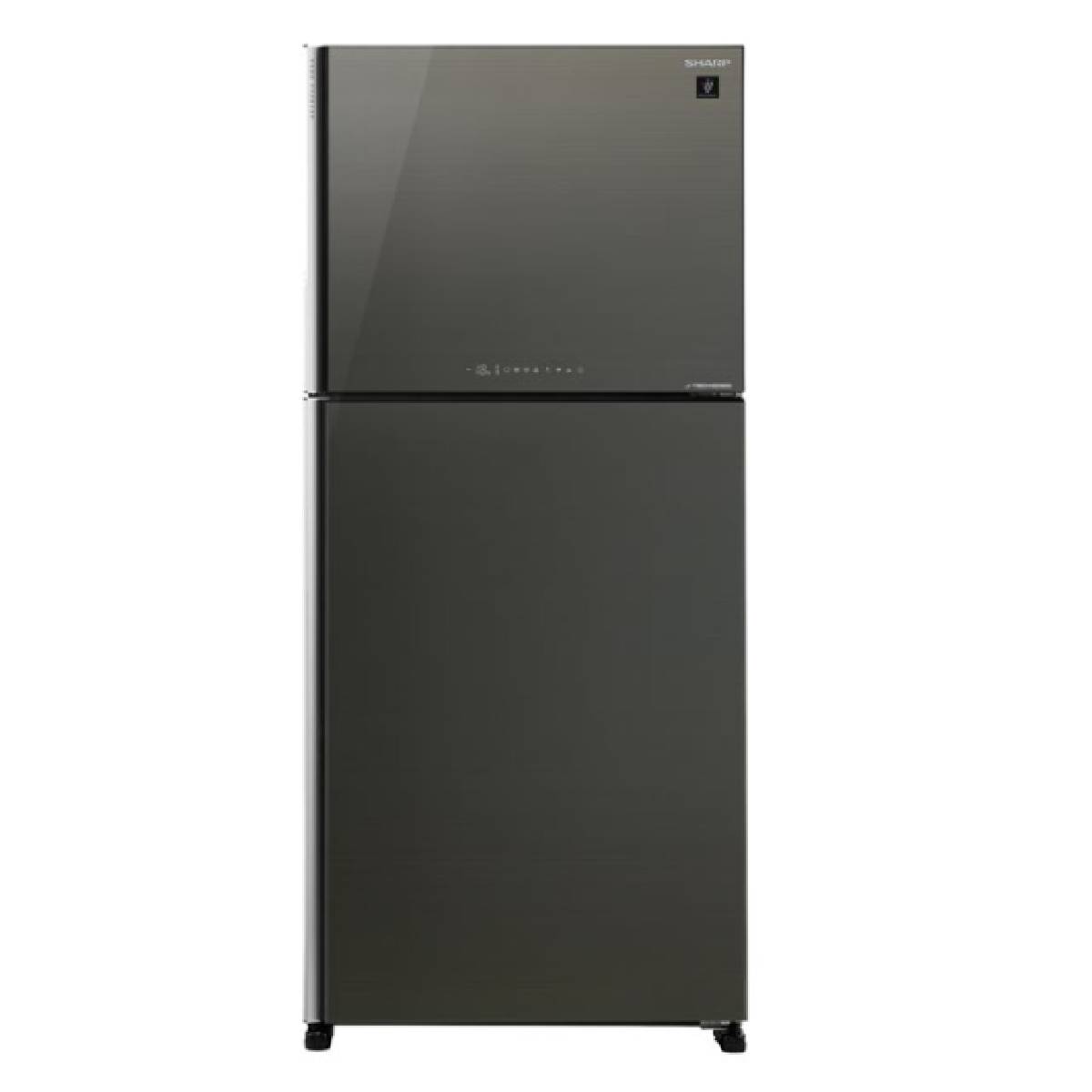 SHARP SJ-YG740G-SL Ψυγείο με Πάνω Θάλαμο, Ασημί Γυαλί