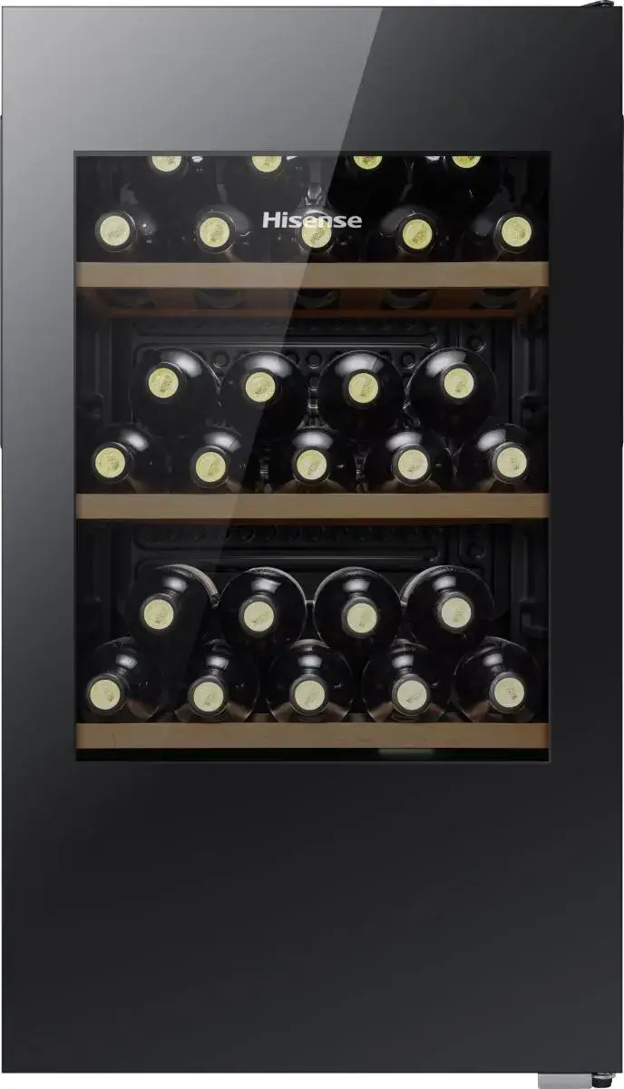 Hisense Wine Cooler RW12D4NWG0 Wine Bottles Capacity 30 Height 84.2cm, Width 47.5cm, Length 44.8cm